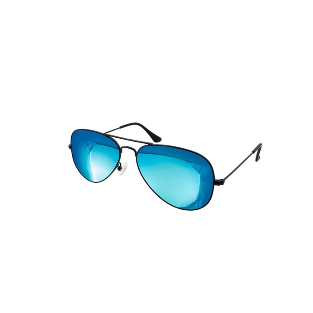 AQS Oliver Aviator Sunglasses In Black & Teal